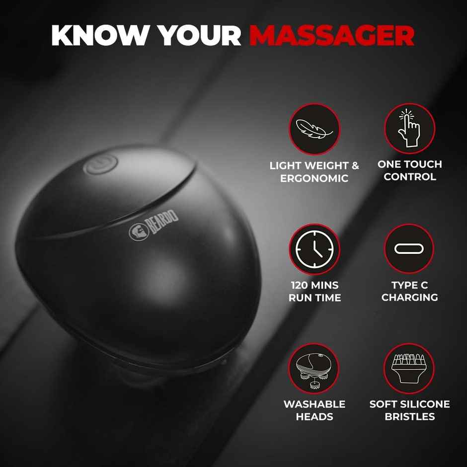 Beardo Stress Buster Electric Scalp Massager