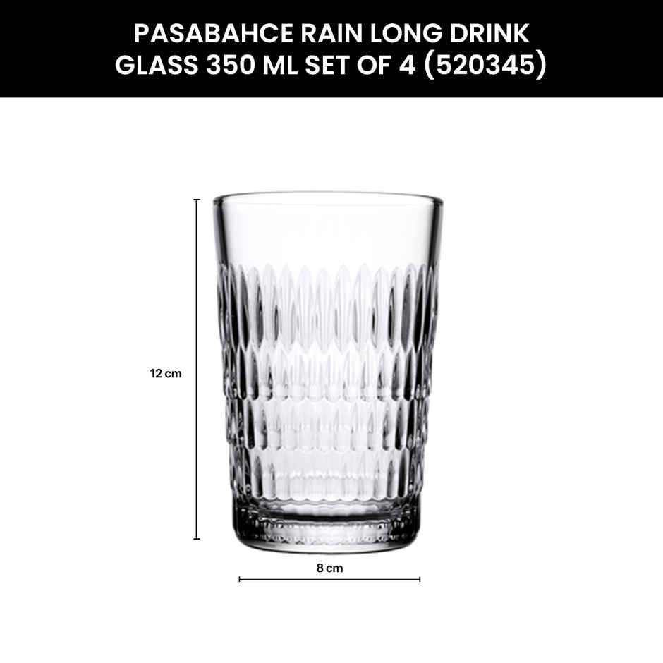 Pasabahce Rain Long Drink Water or Juice Glass |  350 ml