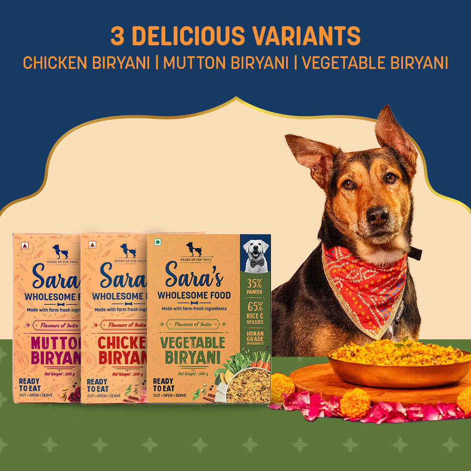 HUFT Sara's Wholesome Flavours Of India Vegetable Biryani Dog Wet Food