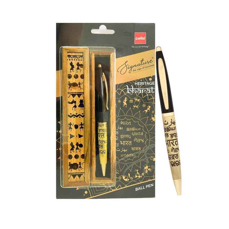 Cello Bharat Heritage Blue Ball Pen (Pack Of 1)