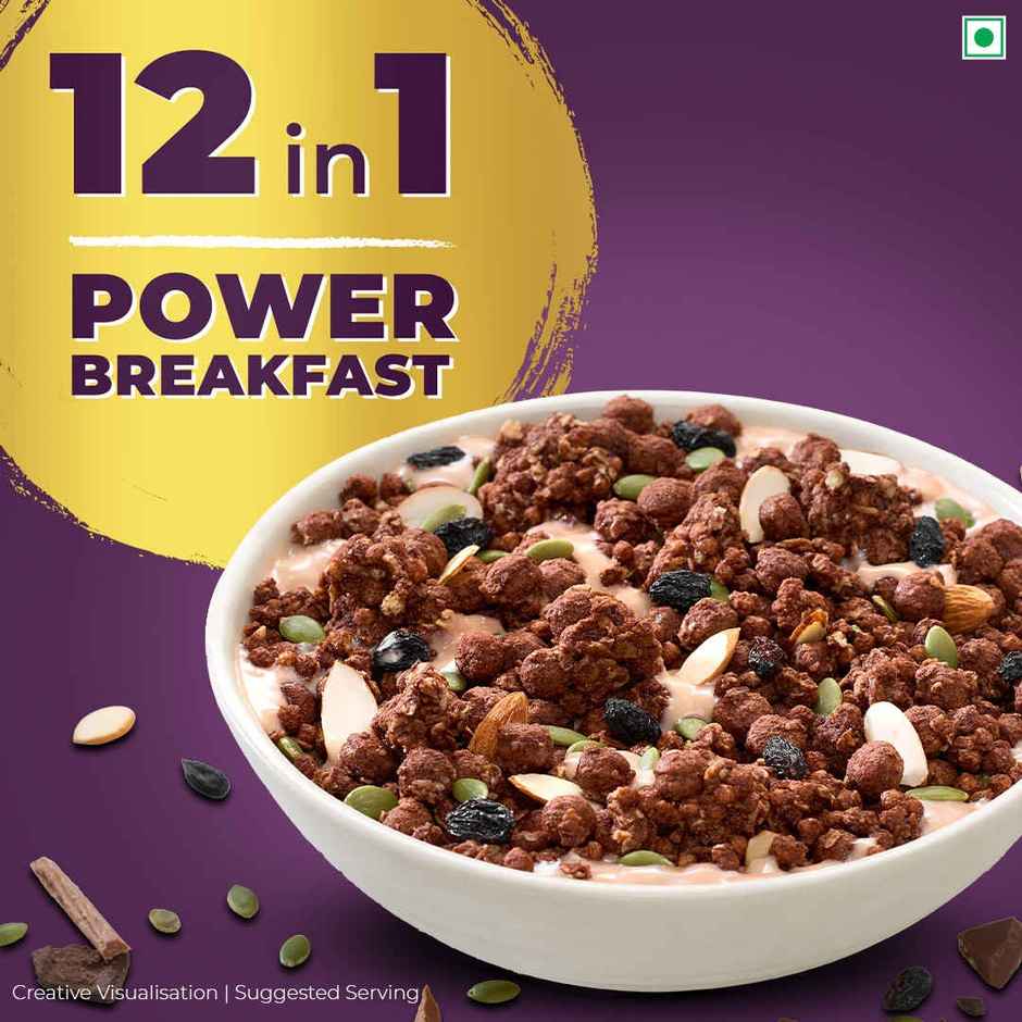 Kellogg's Chocolate Muesli | 12 In 1 Power Breakfast | No Maida | No Palm Oil | India's Tastiest Muesli