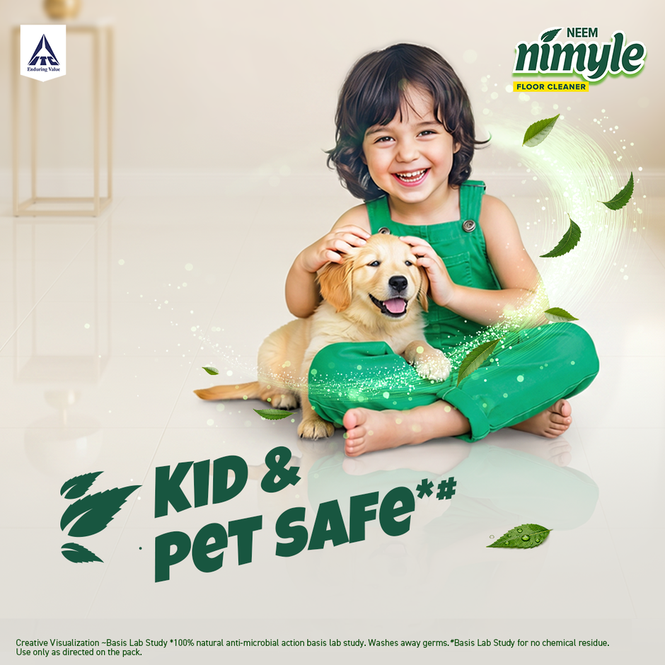Nimyle Herbal Floor Cleaner | 99.9% Anti-Bacterial | Kid & Pet Safe