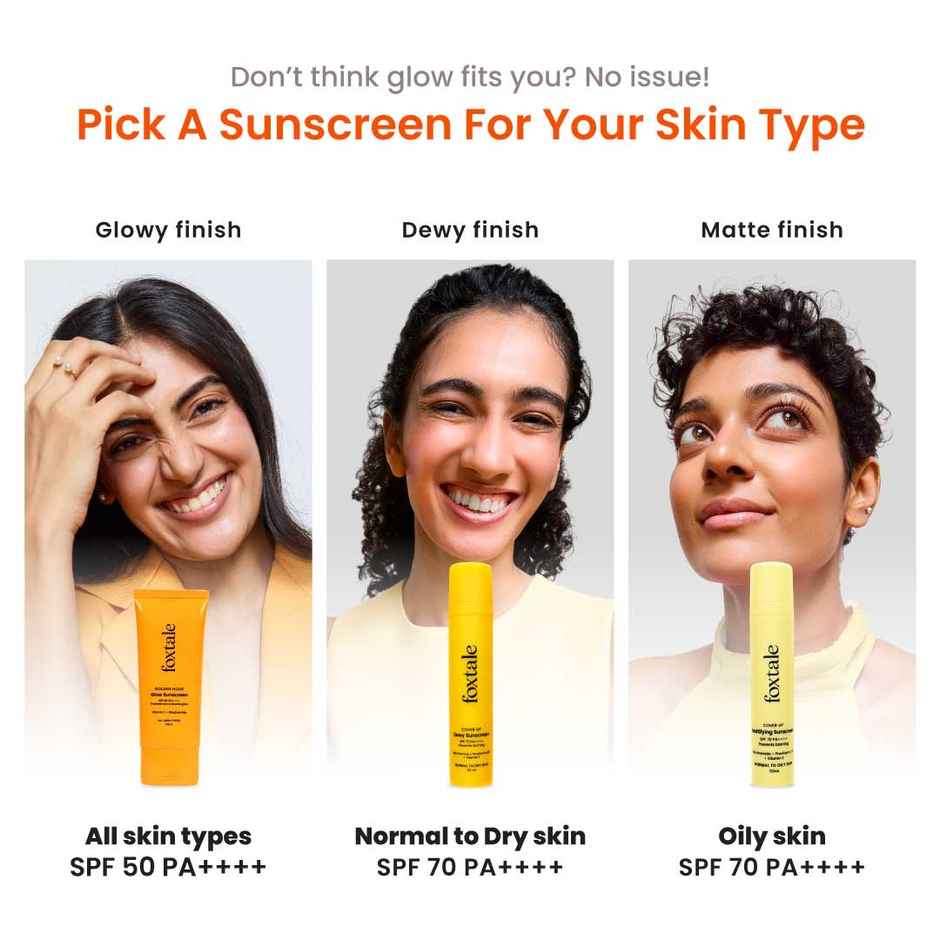 Foxtale Dewy Sunscreen SPF 70 PA++++