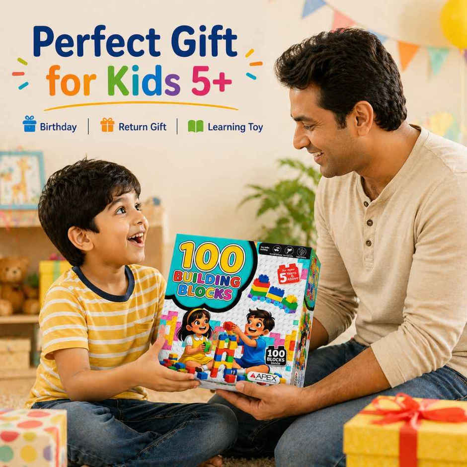 Apex 100 Building Blocks Set for Kids | Educational Construction Toy | STEM Toy For Kids