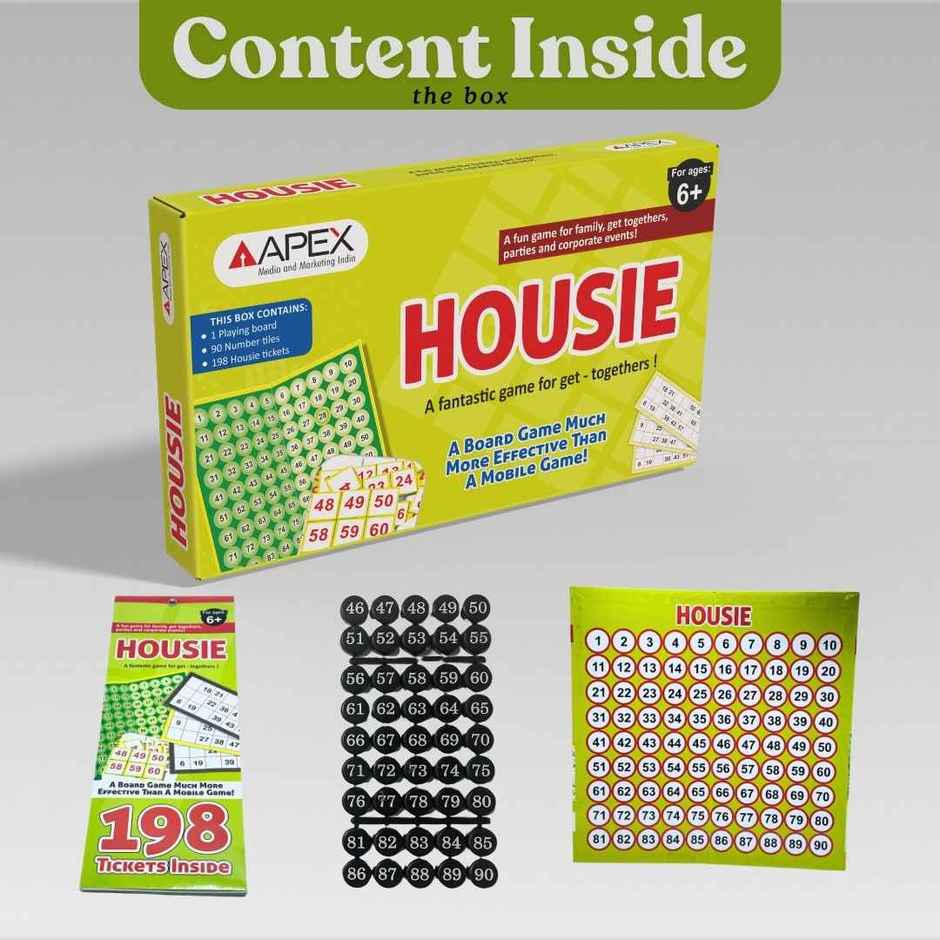 Apex Tambola Housie Board Game | Family & Party Game | Indoor Game | Age 6+
