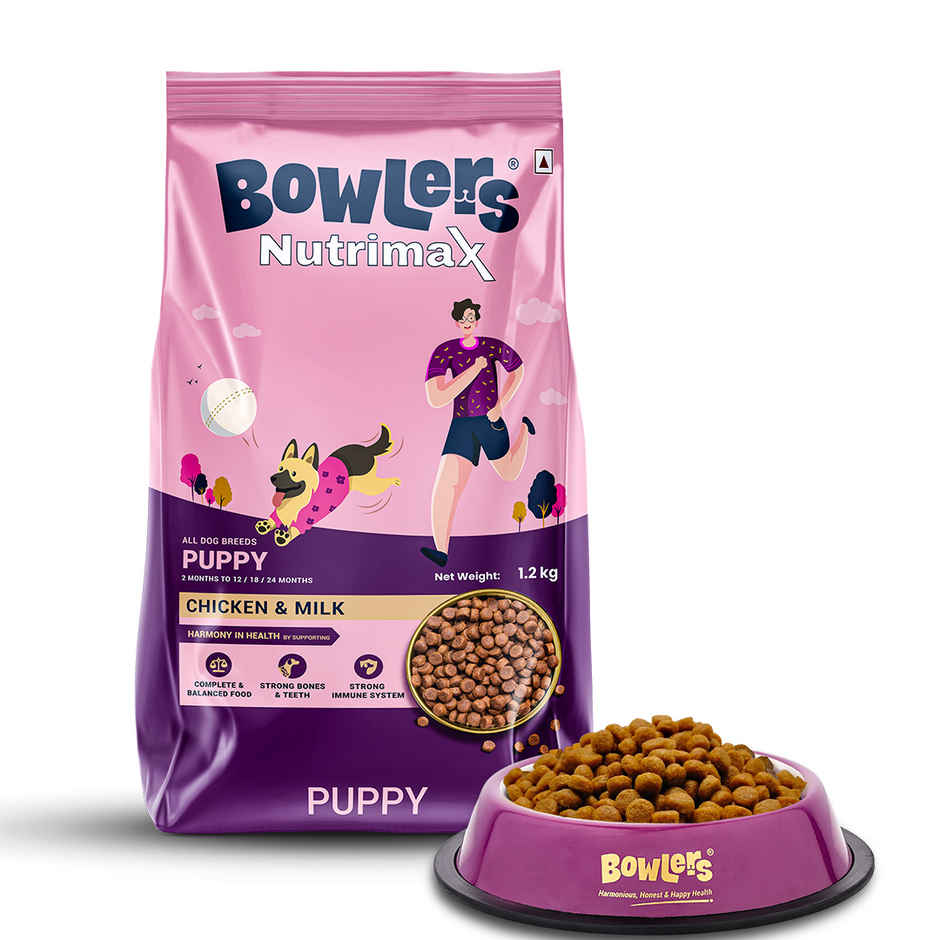Bowlers Dry Dog Food Nutrimax Puppy Chicken & Milk