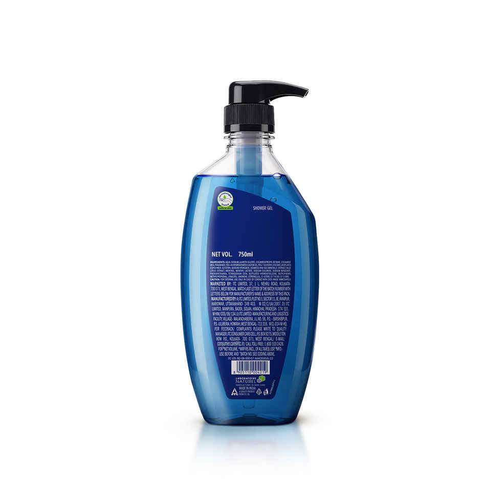 Fiama Men Shower Gel Refreshing Pulse Body Wash, With Skin Conditioners For Refreshed Skin - Bottle