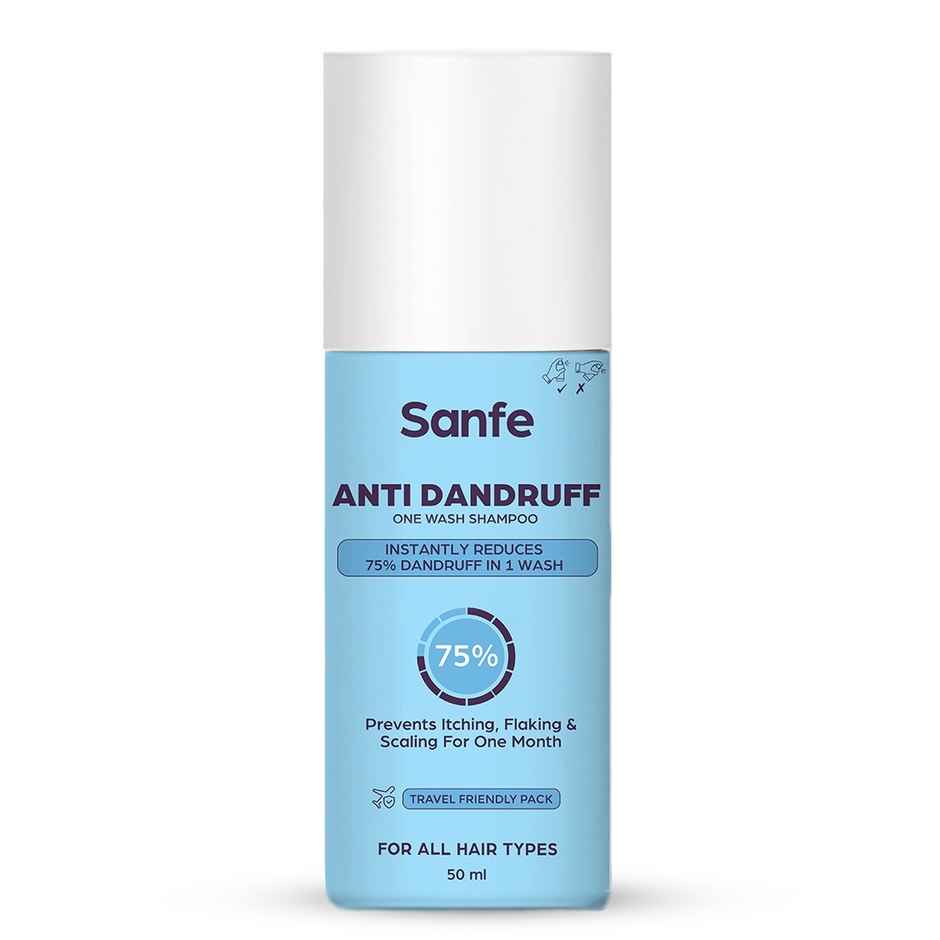Sanfe Anti Dandruff One Wash Shampoo Removes Dandruff, Helps With Itching & Irritation
