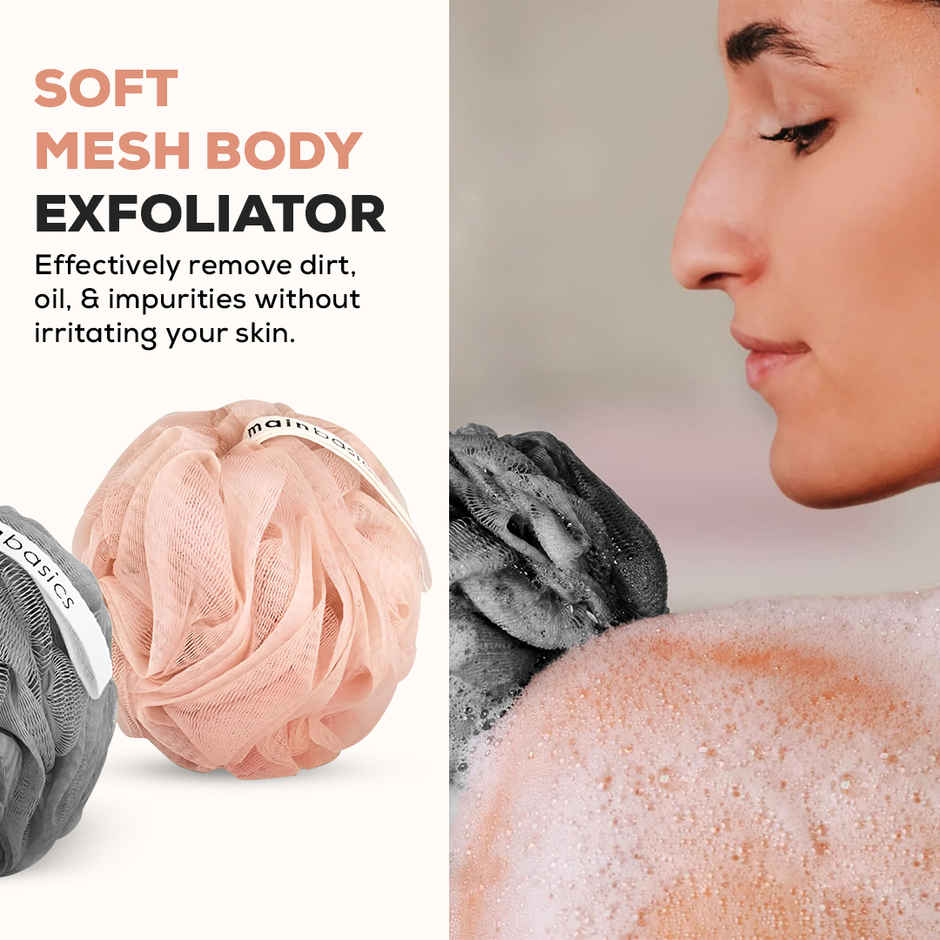 Multibrite Unisex Bath Sponge Loofah | Dead Skin Removal Soft Exfoliating Body Scrubber | Assorted