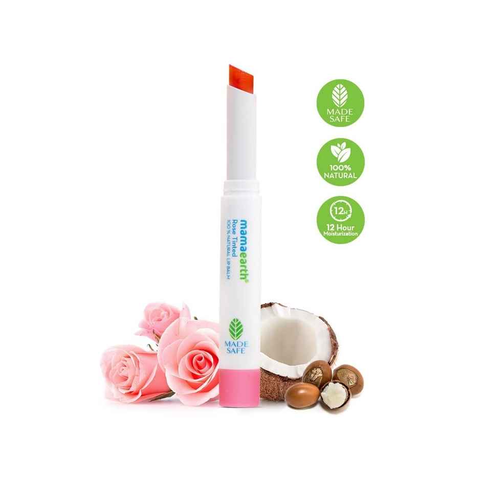 Mamaearth Rose Tinted Natural Lip Balm For Women