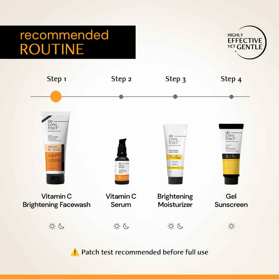 Deconstruct Vitamin C Brightening Face Wash | Fades Dark Spots