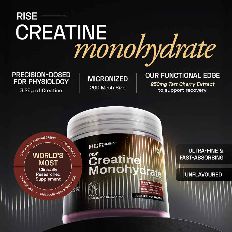 Ace Blend Creatine Tart Cherry Sachets | Strength & Muscle Performance | 100 Servings