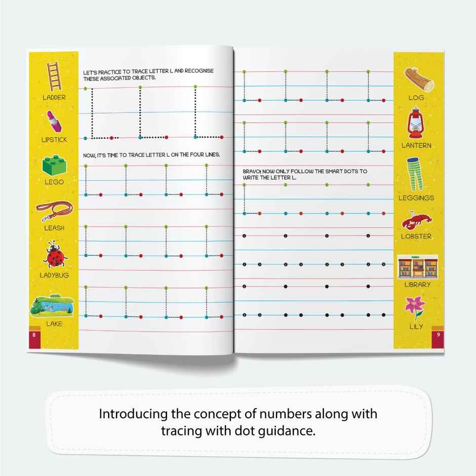 Oswaal Books Lil Legends Lines and Patterns Tracing Book | Level-0 | Age - 2 To 3 Years