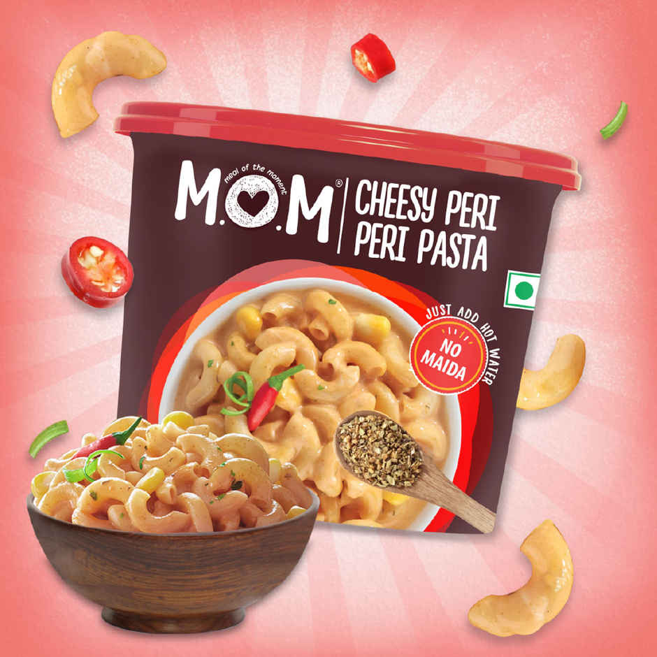 MOM Cheesy Peri Peri Instant Pasta | Quick & Cheesy