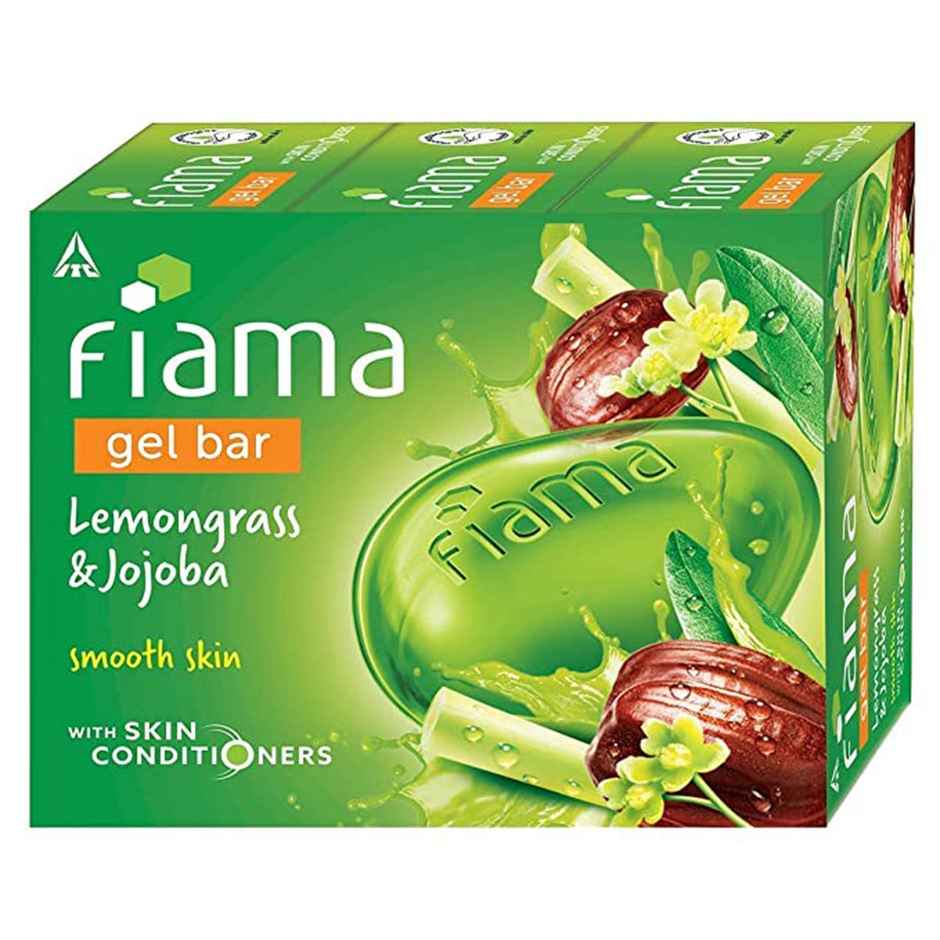 Fiama Gel Bar Lemongrass And Jojoba, with Skin Conditioners for Smooth Skin