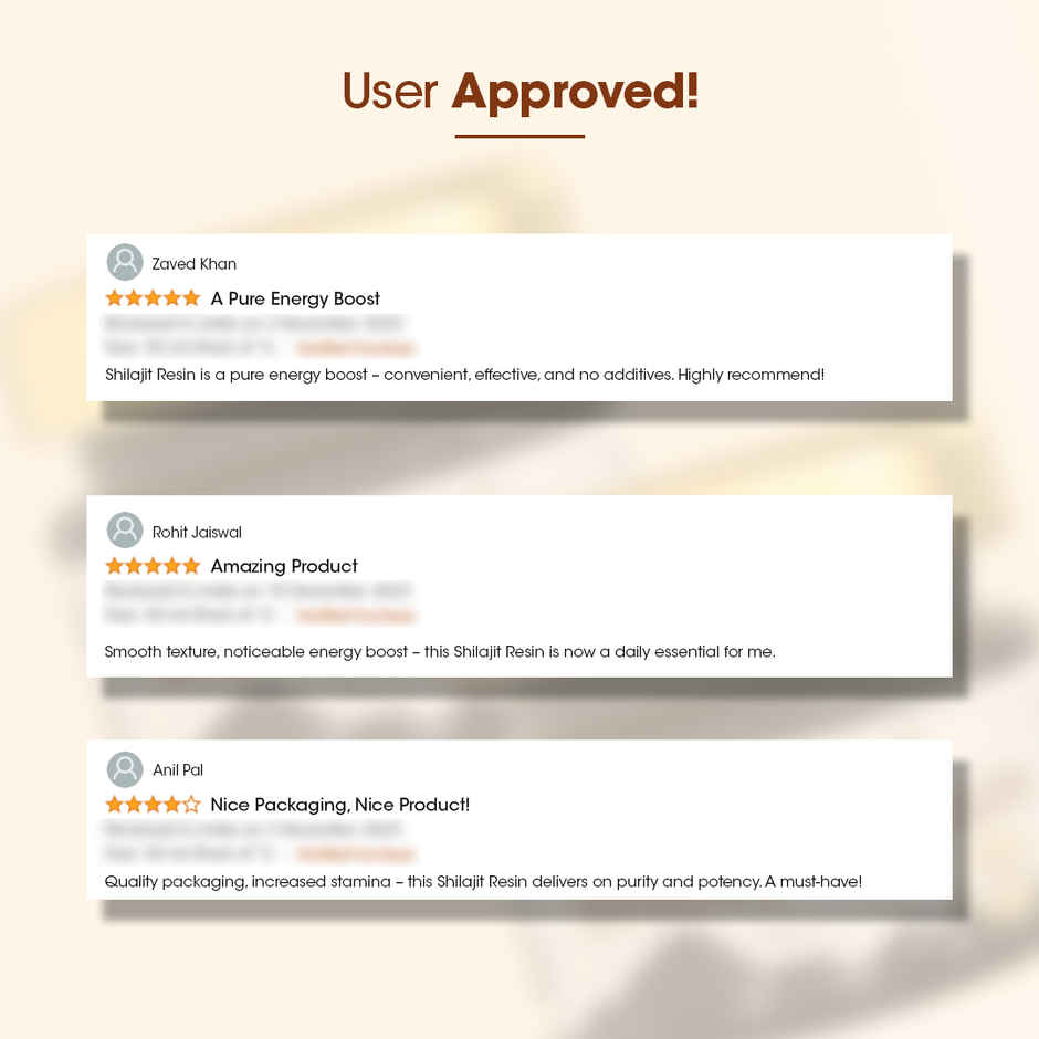 The Ayurveda Co. 100% Pure & Natural Shilajit/Shalajeet For Immunity Metabolism & Stamina