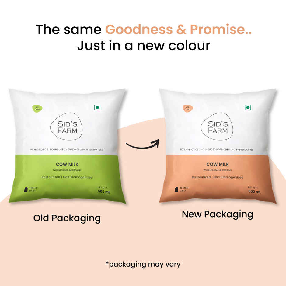 Sid's Farm Cow Fresh Milk | Pouch
