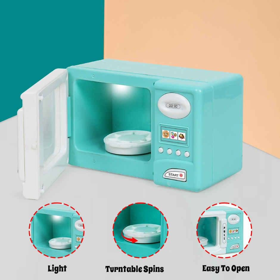 Anz Toy Green Microwave |Oven |Iron & Sewing Machine