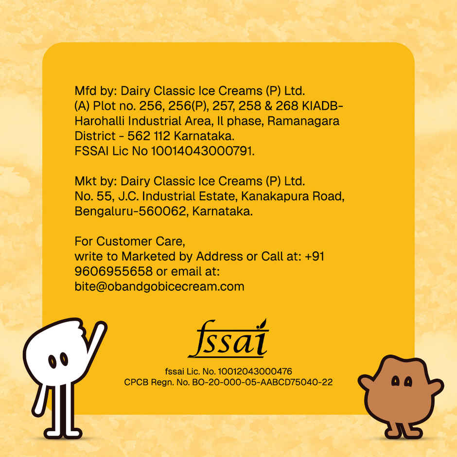 OB & GOB Mango & Choco Crunch Ice Cream Sundae