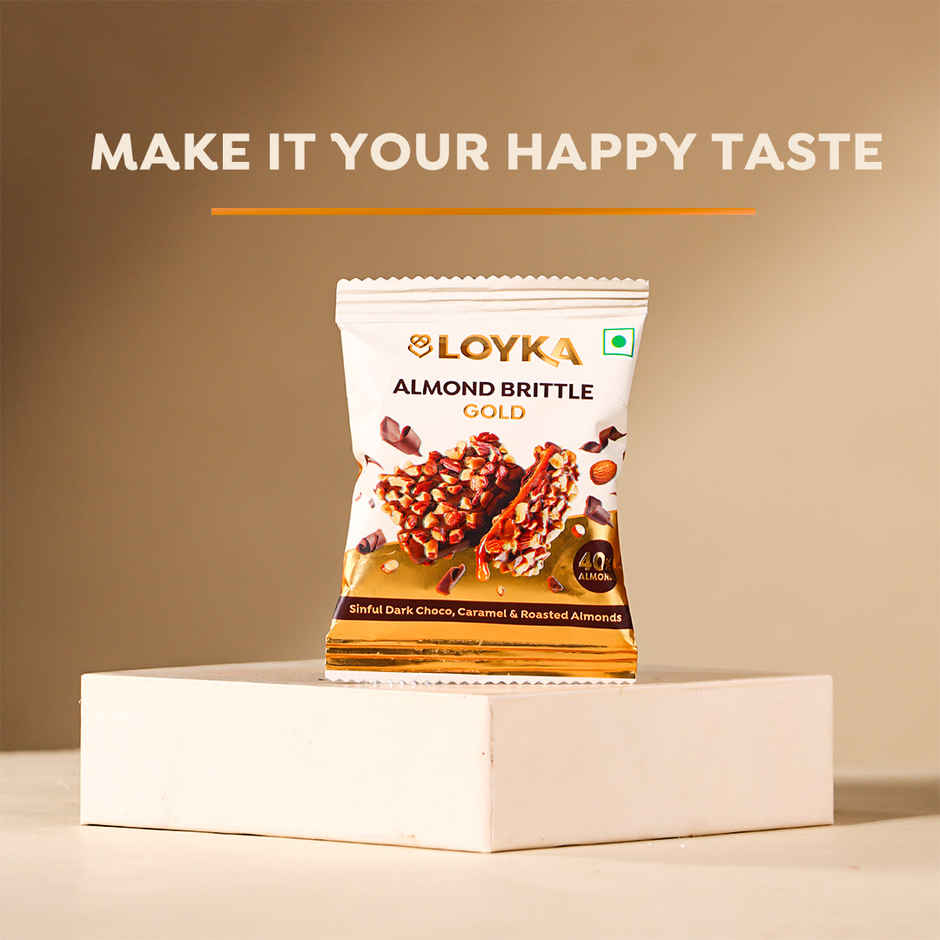 LOYKA Almond Brittle Gold Chocolate Box | 203 g