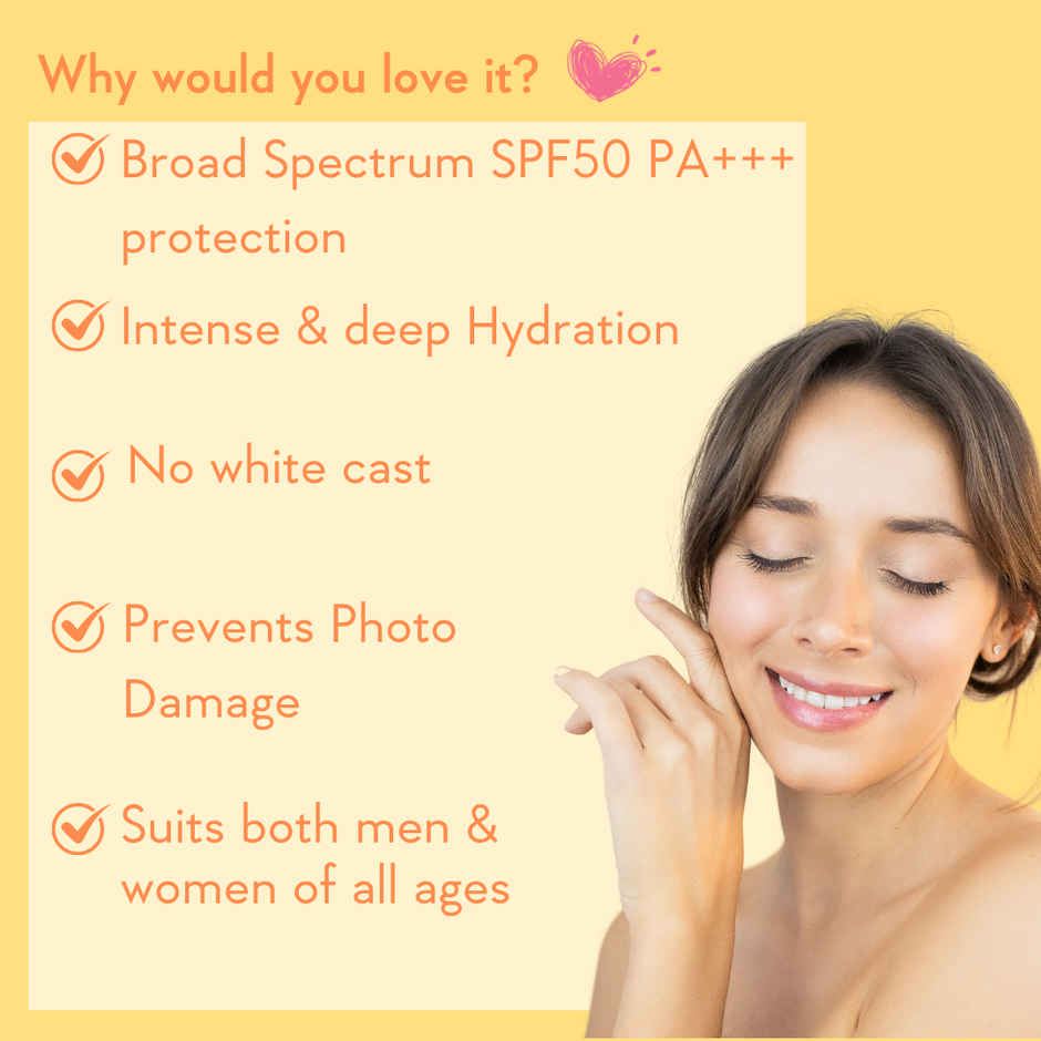WishCare Sunscreen Body Lotion SPF 50 PA++++ | In-Vivo Tested | Body Sunscreen With No Cast