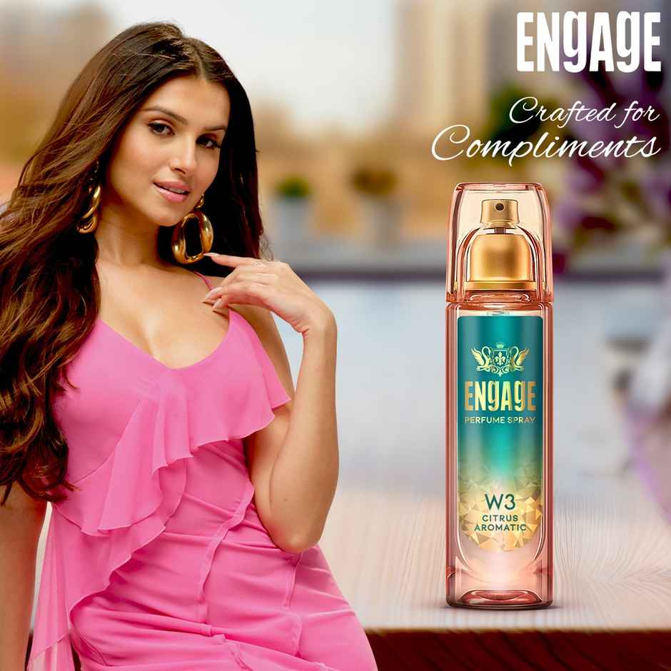 Engage W3 Perfume for Women, Citrus and Floral Fragrance Scent