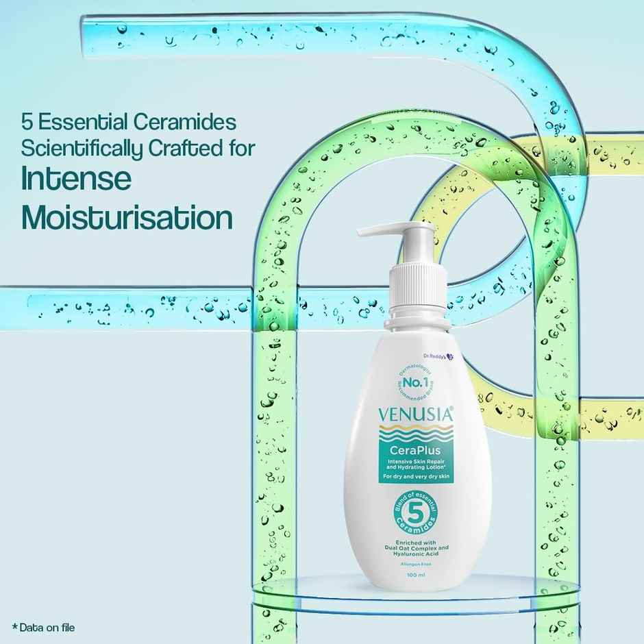 Venusia Ceraplus Lotion For Dry Skin 5 Essential Ceramides For Deep Moisturization & Barrier Body