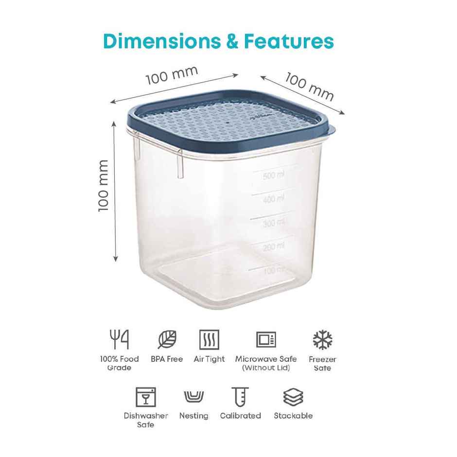 All Time Polka Storage Container (401 X 4) (2400 ml) () (4 Pc Set) (Colour May Vary)
