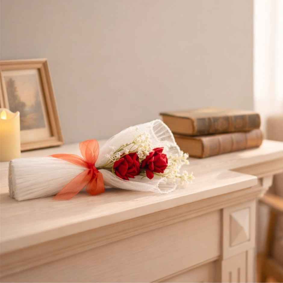 Rose Artificial Flower Bouquet | 27 cm | Satyam Kraft
