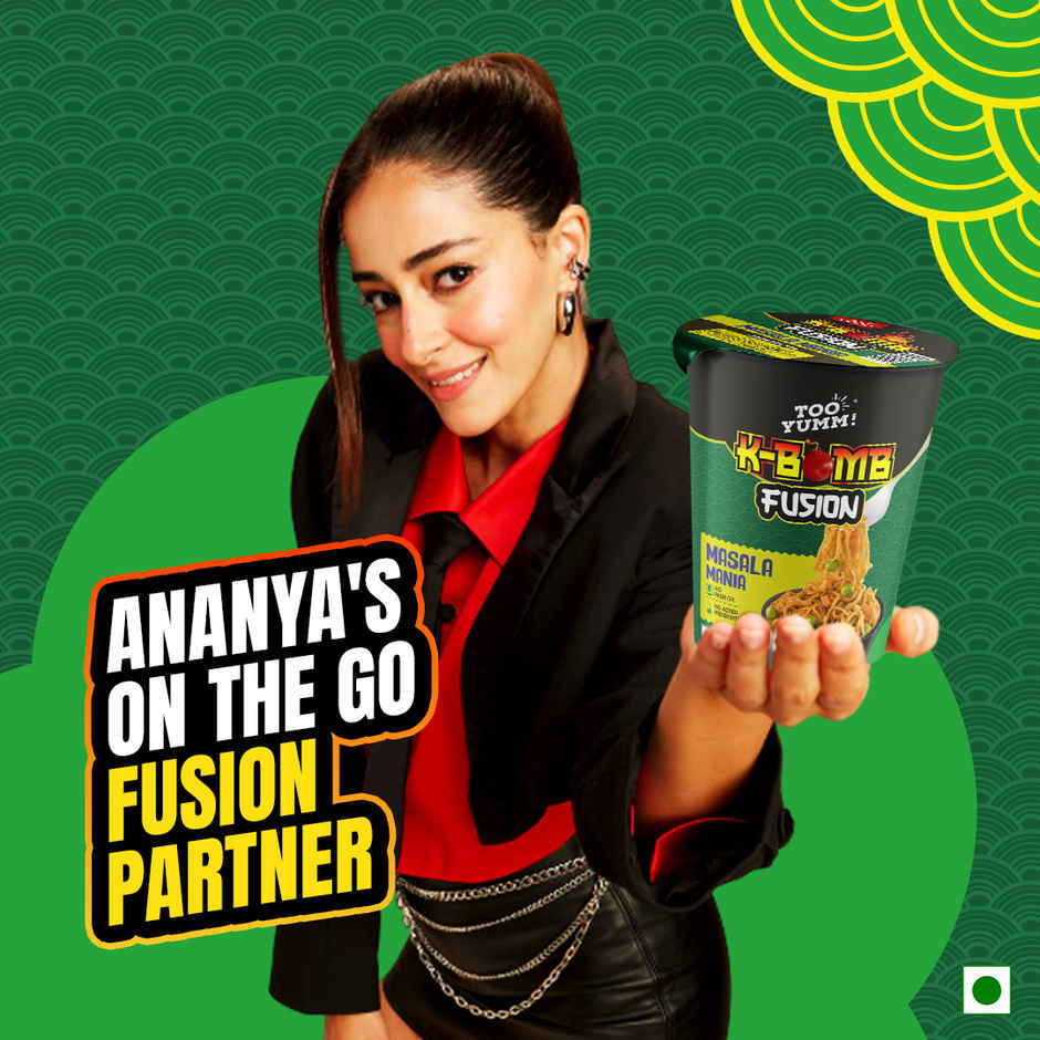 Too Yumm Fusion Masala Instant Cup Noodles, Veg, No Palm Oil Healthy K Bomb Noodles