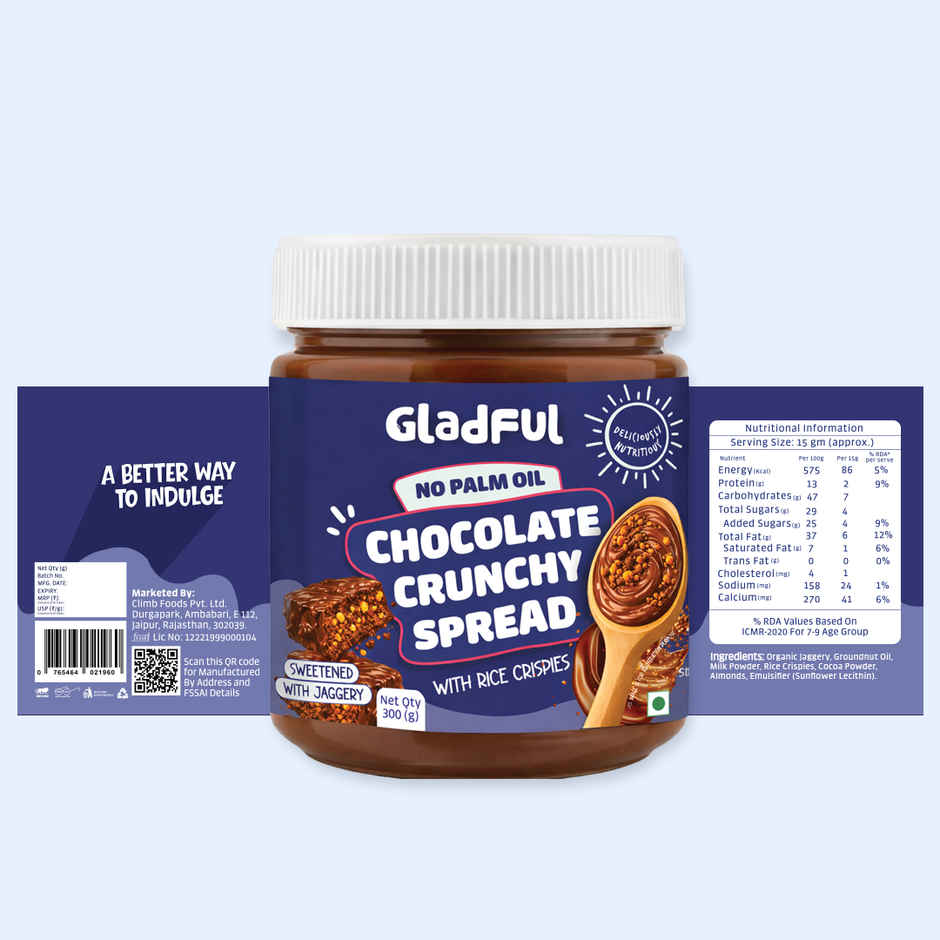 Gladful Chocolate Crunchy Spread