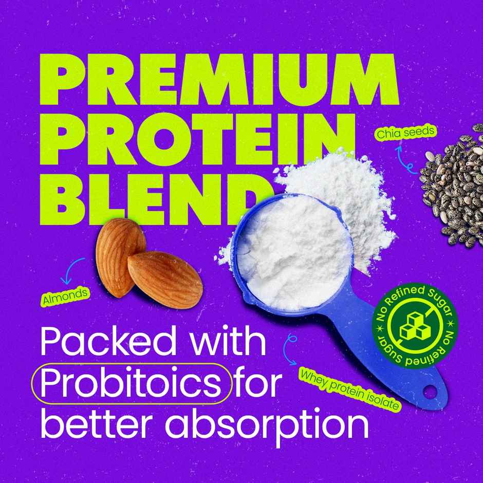 Yoga Bar  High Protein Muesli With Probiotics and Whey,No Refined Sugar,Choco Almond,High Fiber