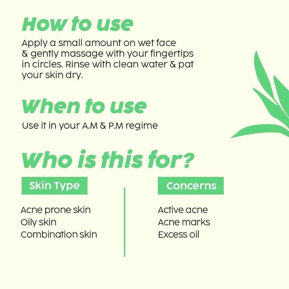 Plix The Plant Fix Jamun Salicylic Acid Cleanser Gel For Active Acne | For Oily | Acne Prone Skin