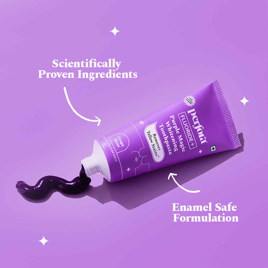 Perfora Fluoride+ Purple Magic Whitening Toothpaste
