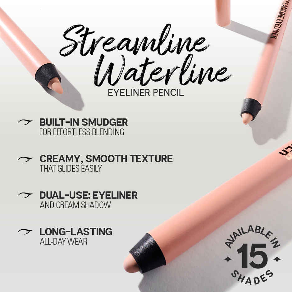 Makeup Revolution Streamline Waterline Eyeliner Pencil Brown
