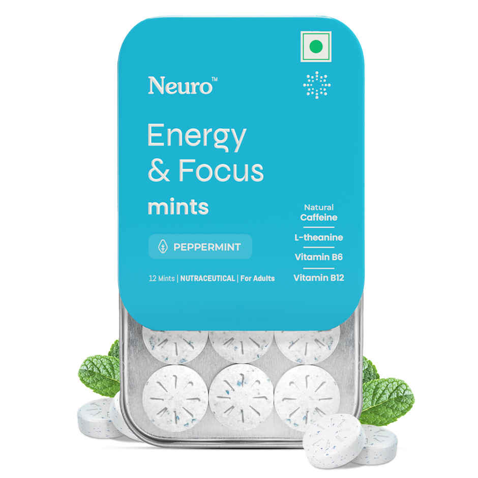 Neuro Energy and Focus Gum Mint Tin Peppermint Combo 