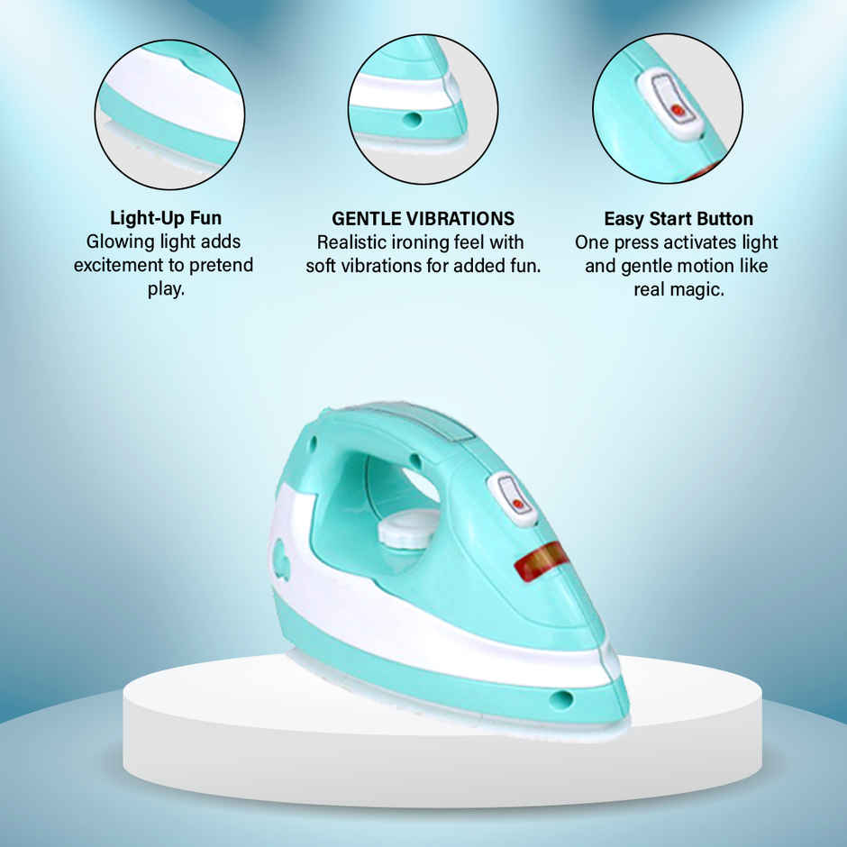 Anz Toy Green Iron & Sewing Machine