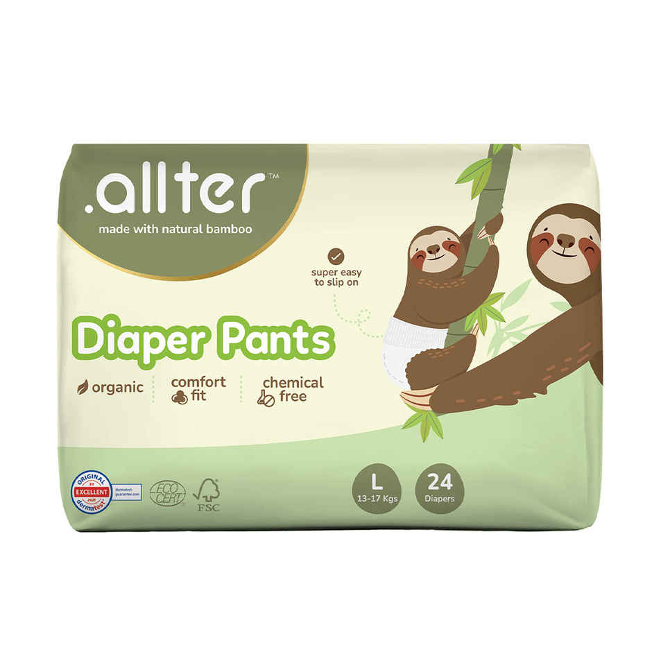 Allter Bamboo Pant Style Diaper | L | 24 pcs