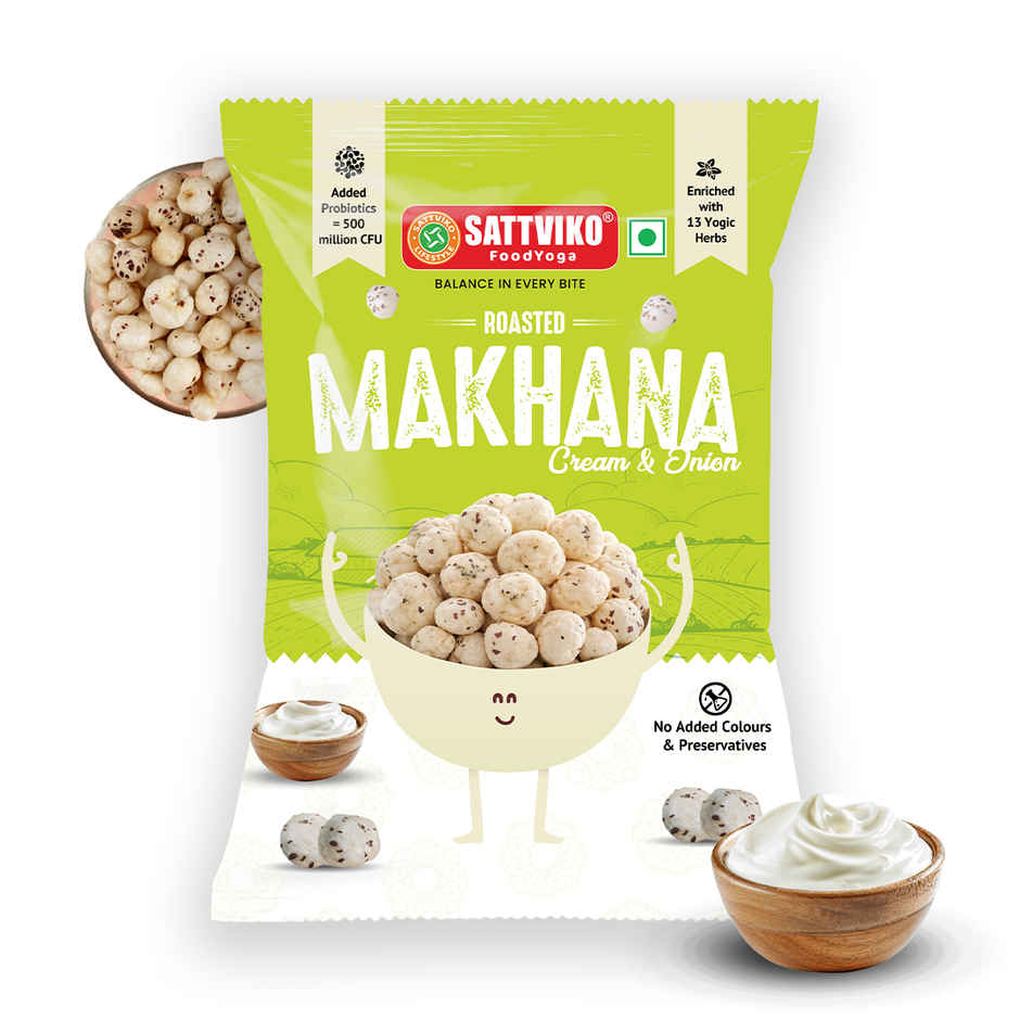 Sattviko Cream & Onion Roasted Makhana