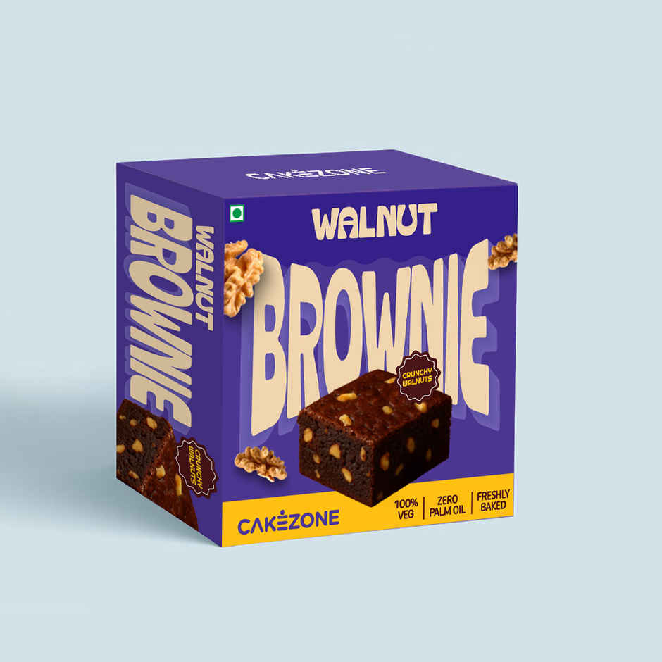 Cakezone Choco Fudge Brownie (40g) & Cakezone Walnut Brownie (80g) Combo