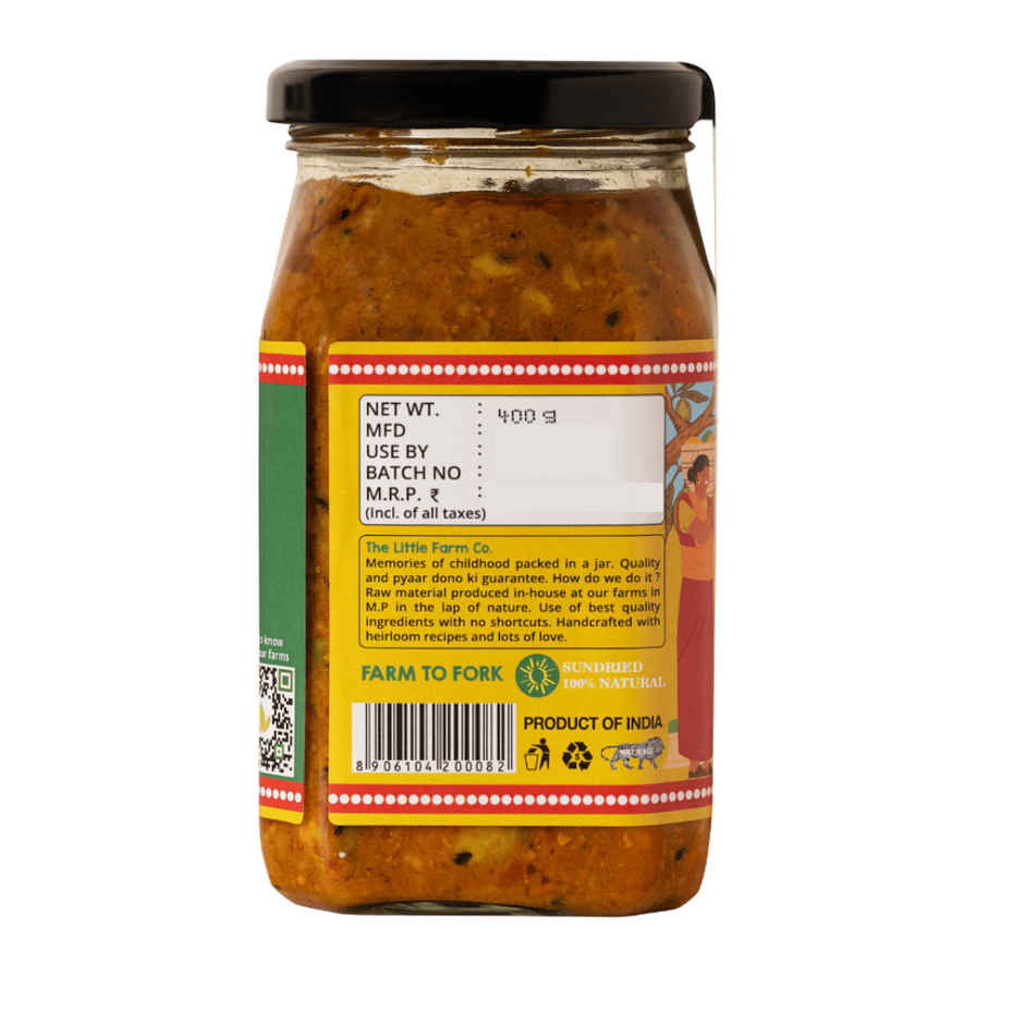 The Little Farm Co. Mango Pickle | Achaar | Made in less oil (400g)
