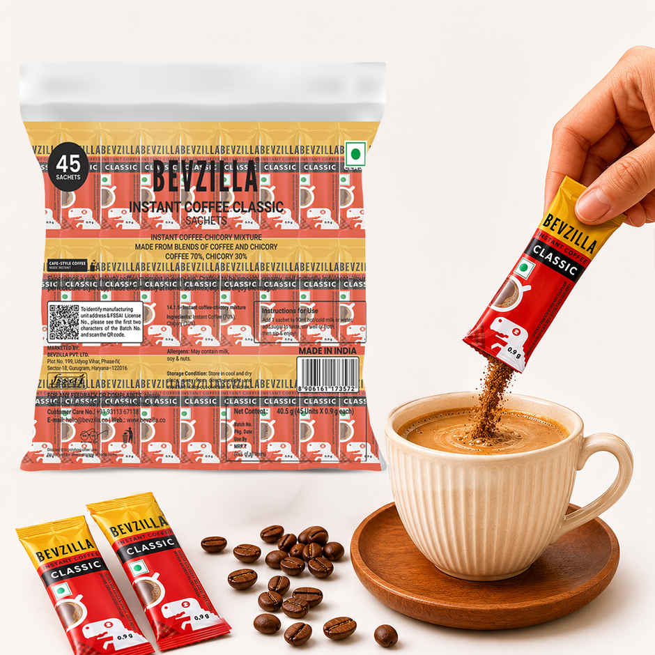 Bevzilla 45 Classic Instant Coffee Powder Sachets
