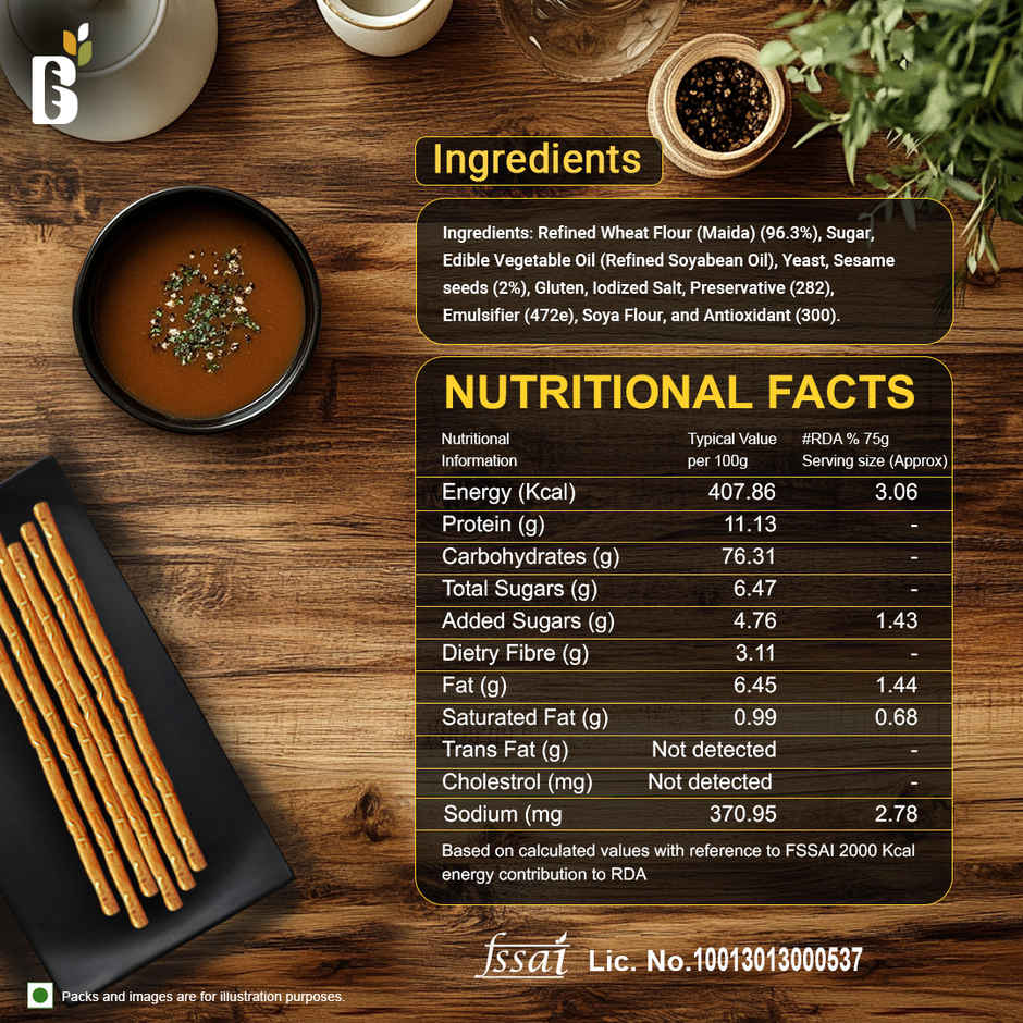 Baker's Loaf No Palm Oil Sesame Soup Sticks by Harvest Gold
