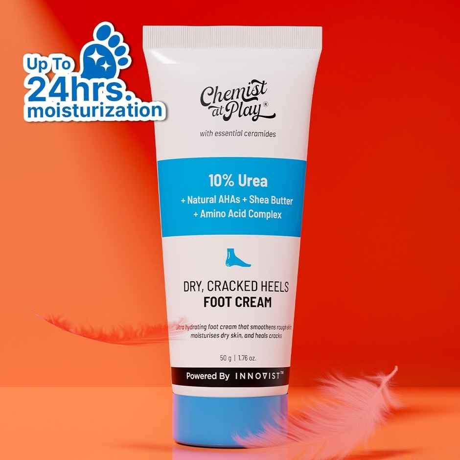 Chemist at Play Foot Cream for Cracked Heels & Diabetic Foot | Up to 24 hours of Moisturization