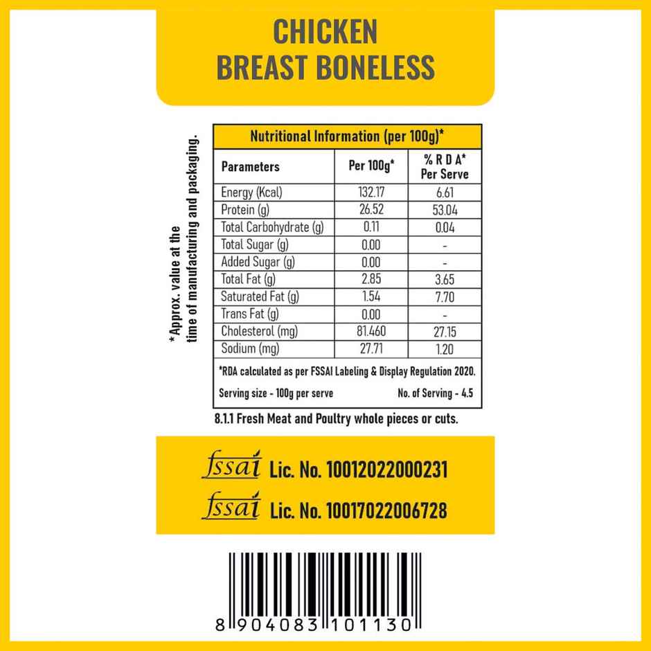 Zorabian Chicken Breast Boneless | High Protein | Preservative-Free | Hormone-Free