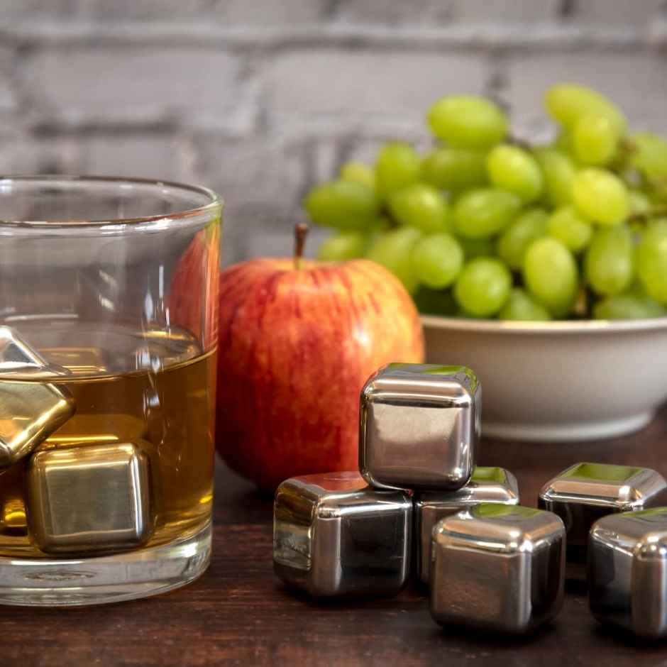 Bar Box Ice Cubes Chilling Whiskey Stones For Your Favorite Beverage Ideal For Whiskey | Pack of 8