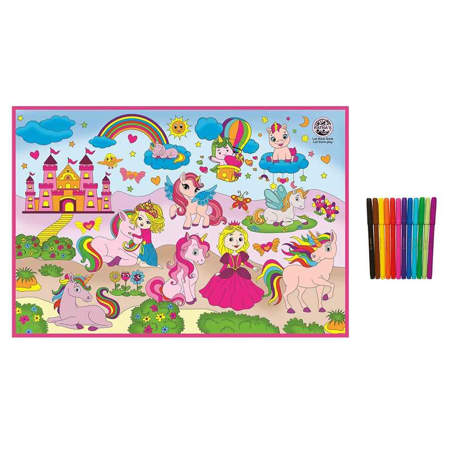 Ratna's My Colouring Mat Unicorn