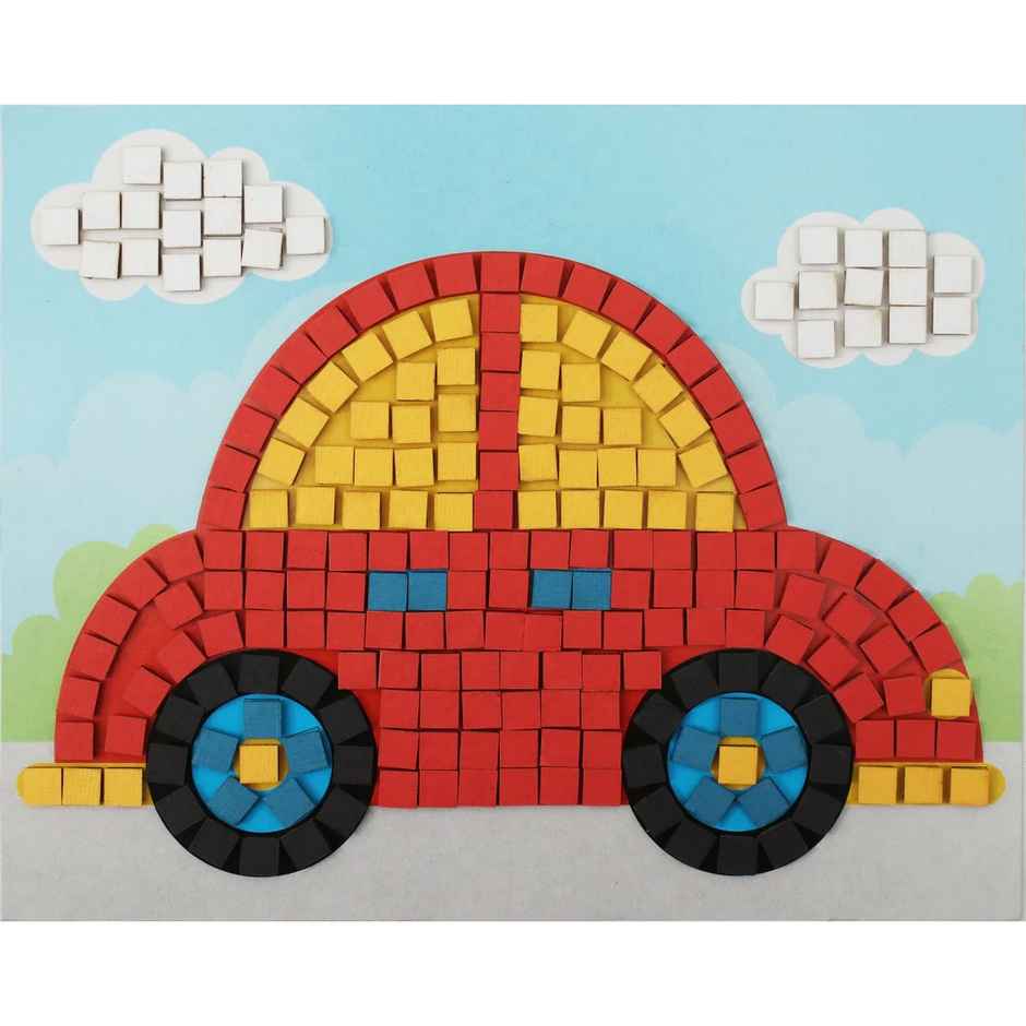 Itsy Bitsy Peel and Stick Mosaic Art Decor Car 17 x 21cm Lb