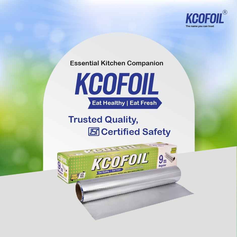 Kcofoil 9 m Aluminium Foil for Food Wrapping