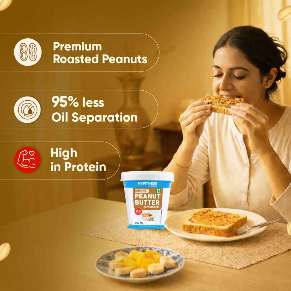 MyFitness Original Peanut Butter Smooth Spread | High Protein